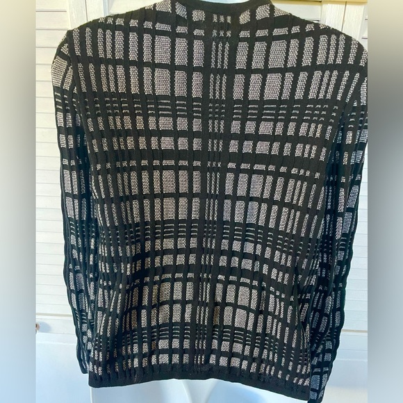 Ann Taylor Factory Black & White Sweater/Cardigan Size XS - Picture 5 of 8